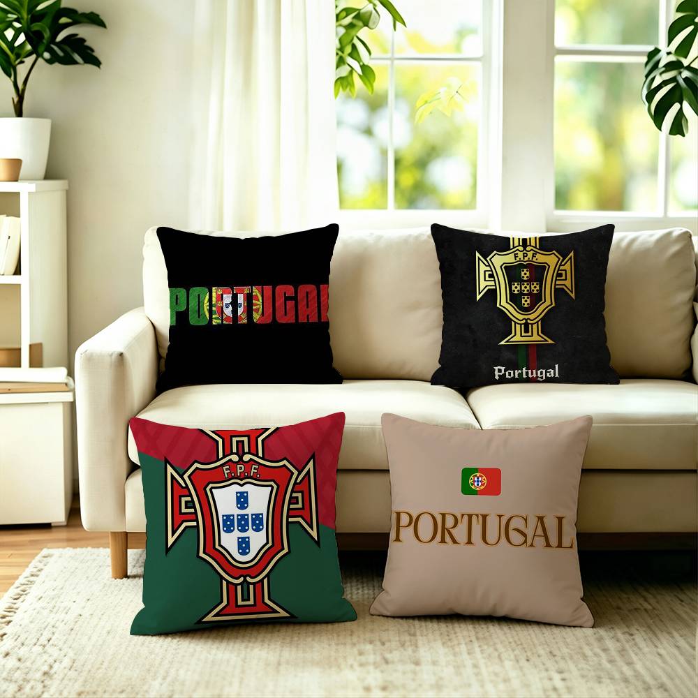 Home Textiles Portugal - Portogallo The Quinas Flag Square Federa