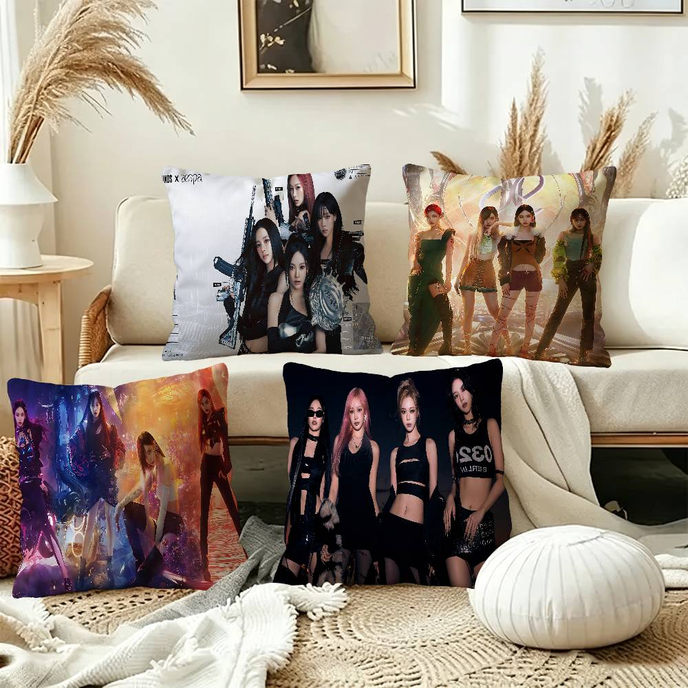 Home Textiles Group - Kpop Group A-Aespas Federa Decorativa per
