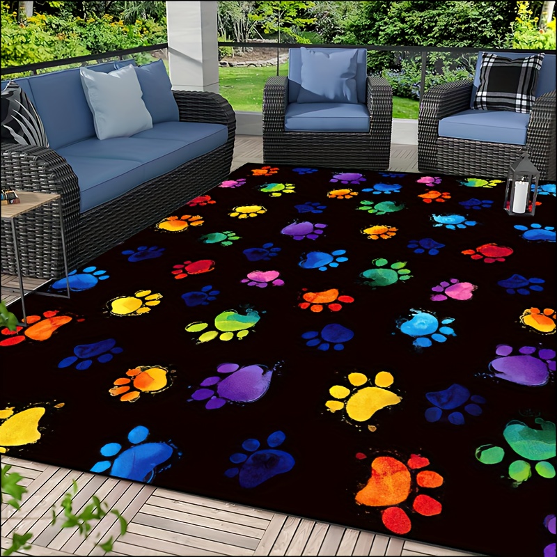 Home Textiles Design - 1 tappetino vibrante per stampa zampa