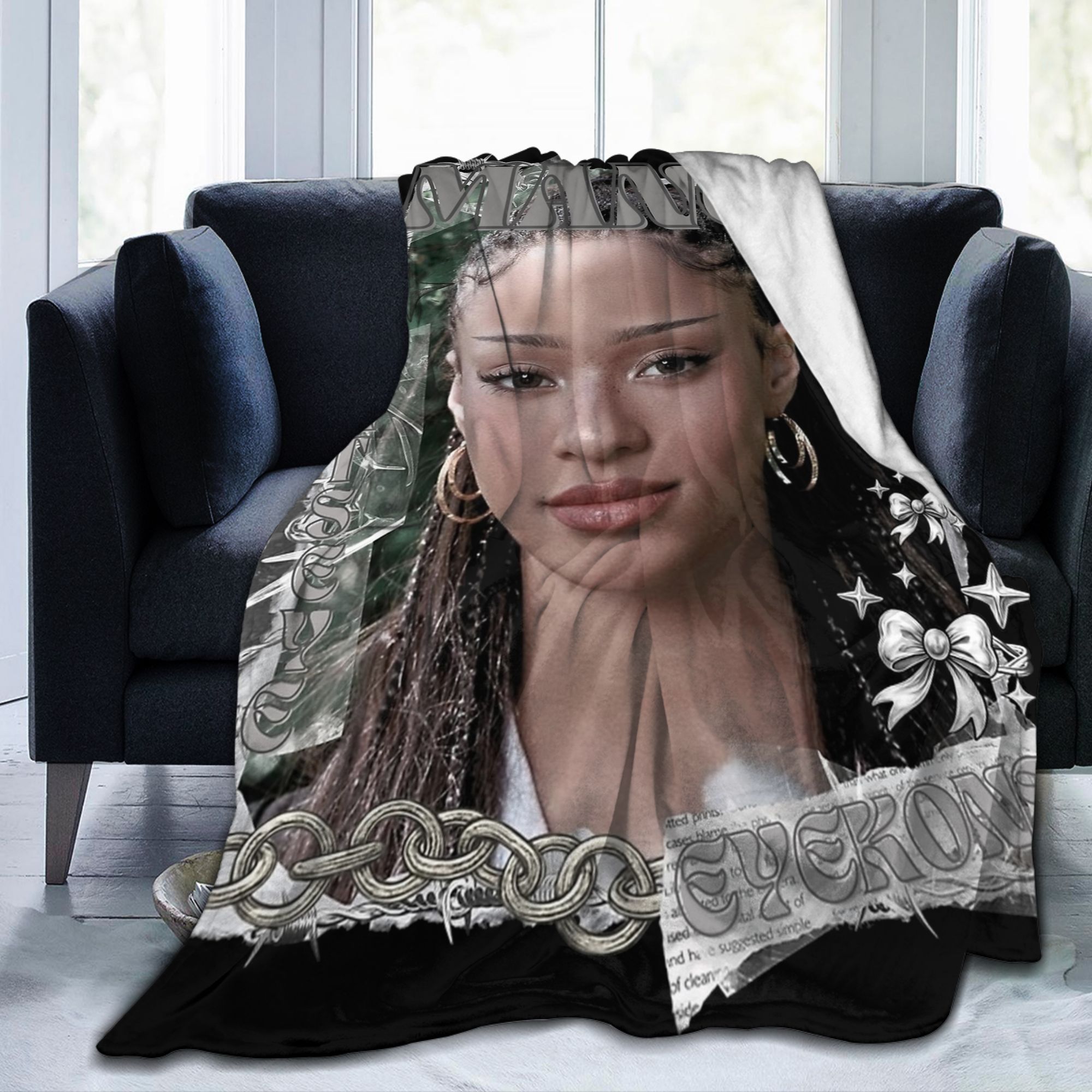 Home Textiles Group - Coperta in pile KATSEYE Manon Kpop